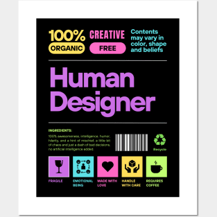 human designer Posters and Art